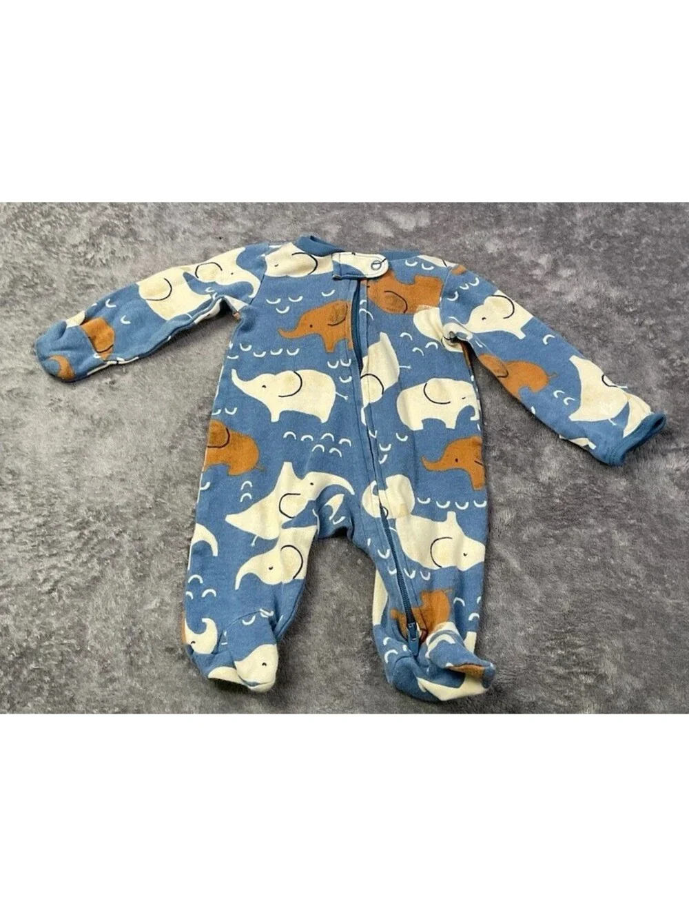 🐘 Carter's Elephant Dual-Zip Sleeper (Newborn)